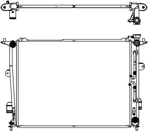 Aluminium Plastic Radiator ADR 32218503