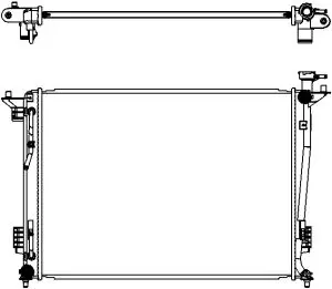 Aluminium Plastic Radiator ADR 32218506