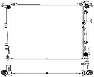 Aluminium Plastic Radiator ADR 32218513