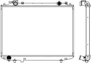 Aluminium Plastic Radiator ADR 33011037