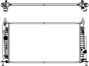 Aluminium Plastic Radiator ADR 33018505