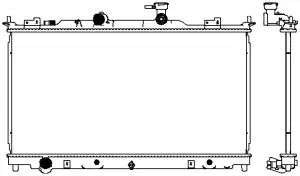 Aluminium Plastic Radiator ADR 33018506