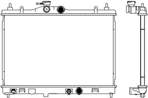 Aluminium Plastic Radiator ADR 33411013