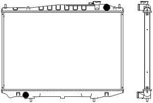Aluminium Plastic Radiator ADR 33411062
