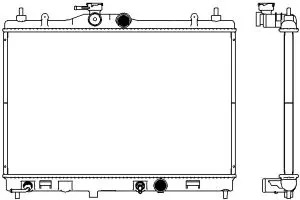 Aluminium Plastic Radiator ADR 33411081