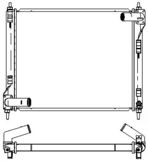 Aluminium Plastic Radiator ADR 33418511