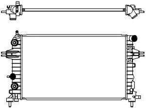 Aluminium Plastic Radiator ADR 33511008