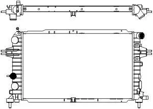 Aluminium Plastic Radiator ADR 33511010