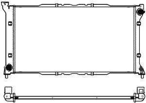 Aluminium Plastic Radiator ADR 34211005