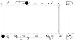 Aluminium Plastic Radiator ADR 34211017