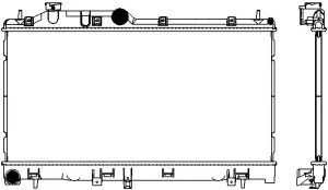 Aluminium Plastic Radiator ADR 34211033