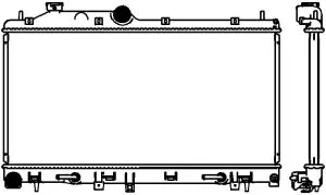 Aluminium Plastic Radiator ADR 34218503