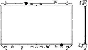 Aluminium Plastic Radiator ADR 34611003