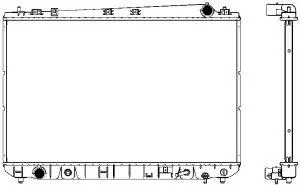 Aluminium Plastic Radiator ADR 34611007
