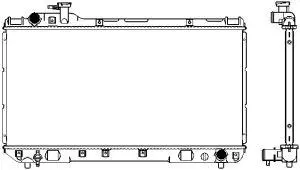 Aluminium Plastic Radiator ADR 34611025