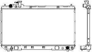 Aluminium Plastic Radiator ADR 34611026
