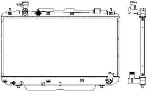 Aluminium Plastic Radiator ADR 34611027