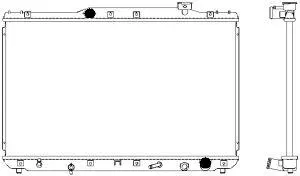 Aluminium Plastic Radiator ADR 34611036