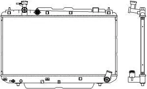 Aluminium Plastic Radiator ADR 34611089