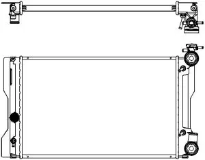 Aluminium Plastic Radiator ADR 34618521