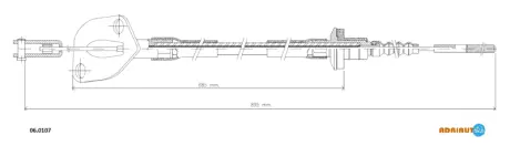 CHEVROLET трос зчеплення Aveo 06- ADRIAUTO 060107