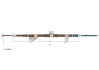 Трос гальмівний CITROEN/MITSUBISHI/PEUGEOT C-Crosser/Outlander/4007 R RH "2,0-3,0 "06>> ADRIAUTO 0702061 (фото 1)