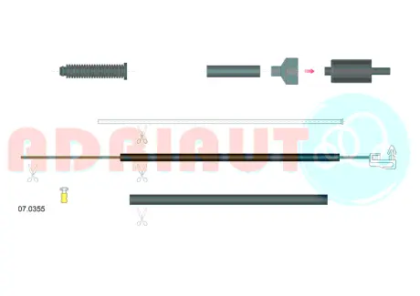 Трос газа ADRIAUTO 070355