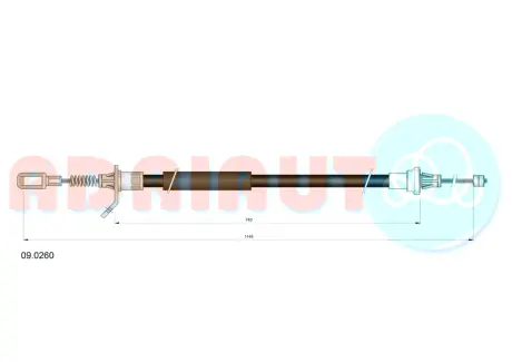 Трос зупиночних гальм ADRIAUTO 090260