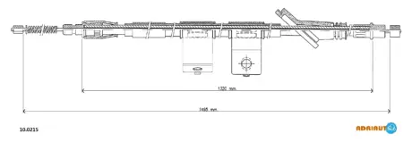HYUNDAI трос ручного гальма ATOS 98- ADRIAUTO 100215