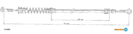 Трос зупиночних гальм ADRIAUTO 110282
