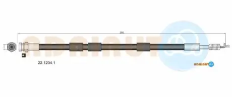 Шланг гальм задн. MAZDA 6 -13 ADRIAUTO 2212041