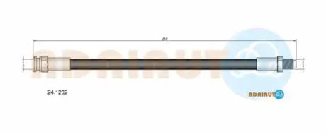 MITSUBISHI шланг гальмівний LANCER 1.5-2.0 08-, ASX 1.6-2.2 10- ADRIAUTO 241262