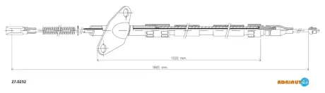 Тросик стояночного тормоза Adriauto ADRIAUTO 270232