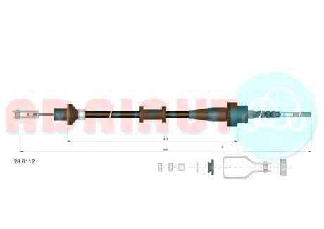 Тросик сцепления Adriauto ADRIAUTO 28.0112