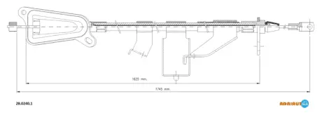 Трос гальмівний NISSAN X-Trail (T30) all LH03- ADRIAUTO 2802401