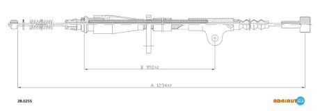 Трос стояночного гальма ADRIAUTO 280255