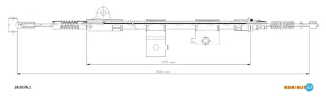 Трос зупиночних гальм ADRIAUTO 2802761