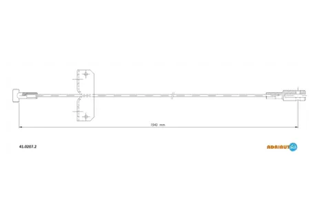 Трос зупиночних гальм ADRIAUTO 4102072
