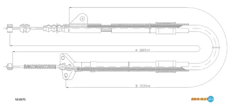 Трос ручного гальма ADRIAUTO 52.0271