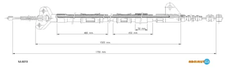 Тросик стояночного тормоза Adriauto ADRIAUTO 52.0272