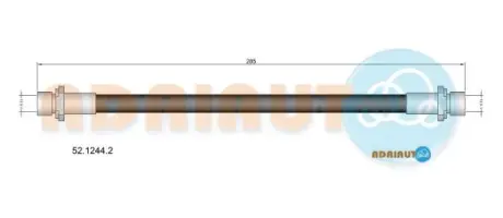 Шланг гальм. передн. прав. TOYOTA YARIS 06- ADRIAUTO 5212442