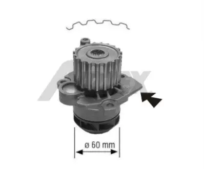 Water Pump. Насос водяний AIRTEX 1671
