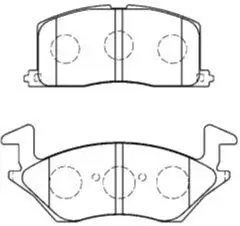 Колодки гальмівні, комплект AISIN A1N043
