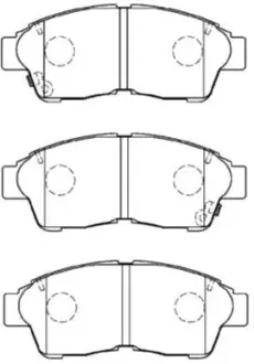 Колодки тормозные, комплект AISIN A1N048