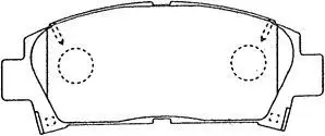 колодки тормозные, комплект AISIN A1N053