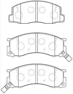 Колодки тормозные, комплект AISIN A1N093