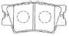 Комплект тормозных колодок, дисковый тормоз AISIN A2N130 (фото 1)