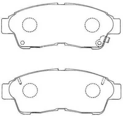 Колодки тормозные, комплект AISIN ASN154 (фото 1)