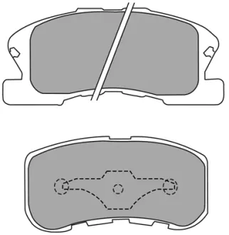 Колодки тормозные, комплект AISIN ASN2094