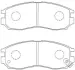 Комплект тормозных колодок, дисковый тормоз AISIN ASN223 (фото 1)